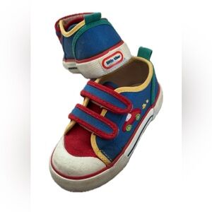 Vintage Little Tikes Colorful Kids Shoes with Car Design